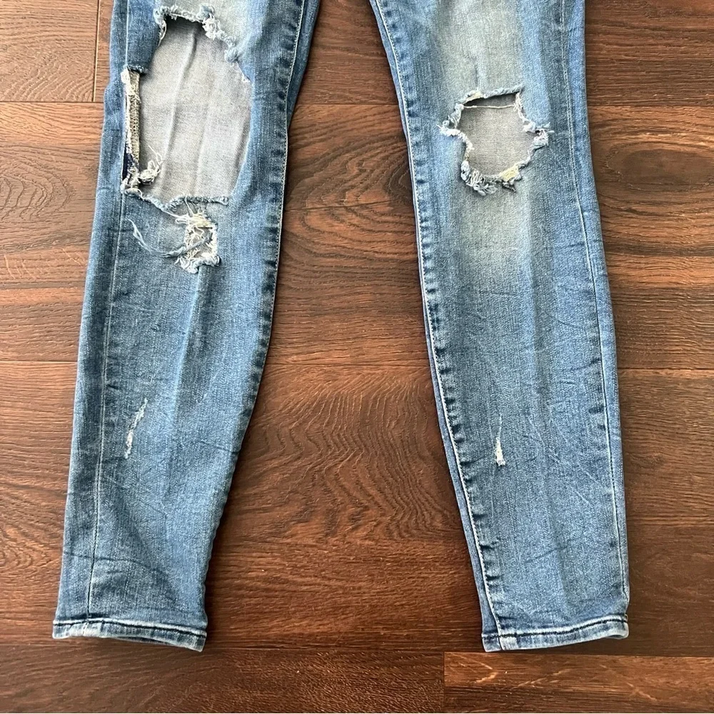 Rock & Republic Distressed Denim Skinny Jeans Kashmere Womens Size 4